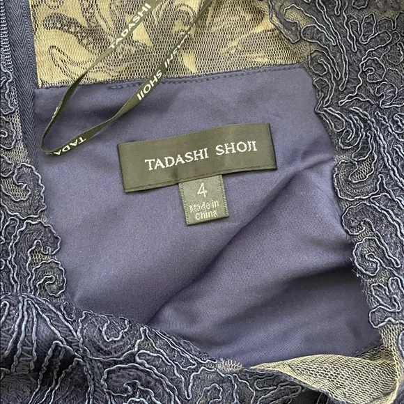 Tadashi Shoji Fatiha Floral Lace And Chiffon Dress Tadashi Shoji Fatiha Floral Lace And Chiffon Dress